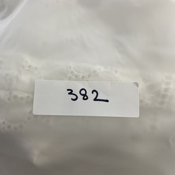 Banana Republic Factory Dress Sz 6 White Sleeveless Eyelet Cotton Coastal - Picture 12 of 12